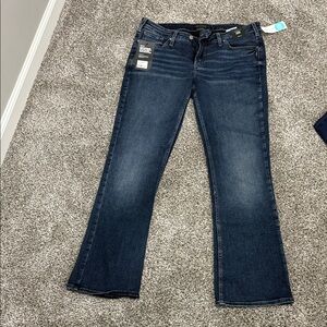 Silver Jeans Dark Blue Flare & Wide Leg Jeans